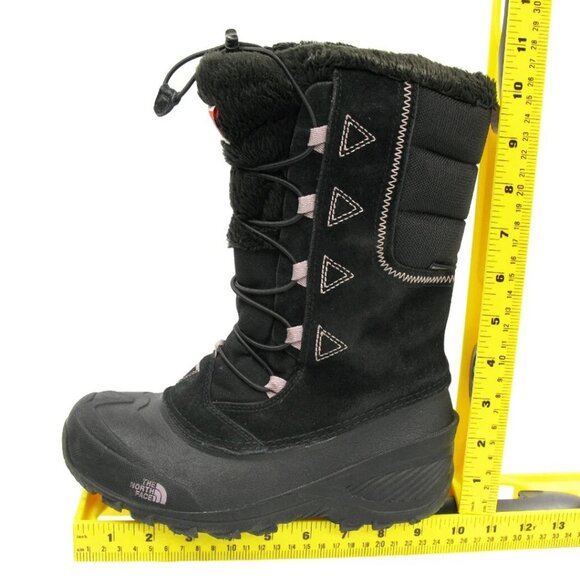 The North Face Heat Seeker Black Leather Lined Waterproof Snow Boots Women's 6 - Picture 8 of 9